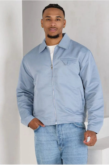 Blue zipped jacket