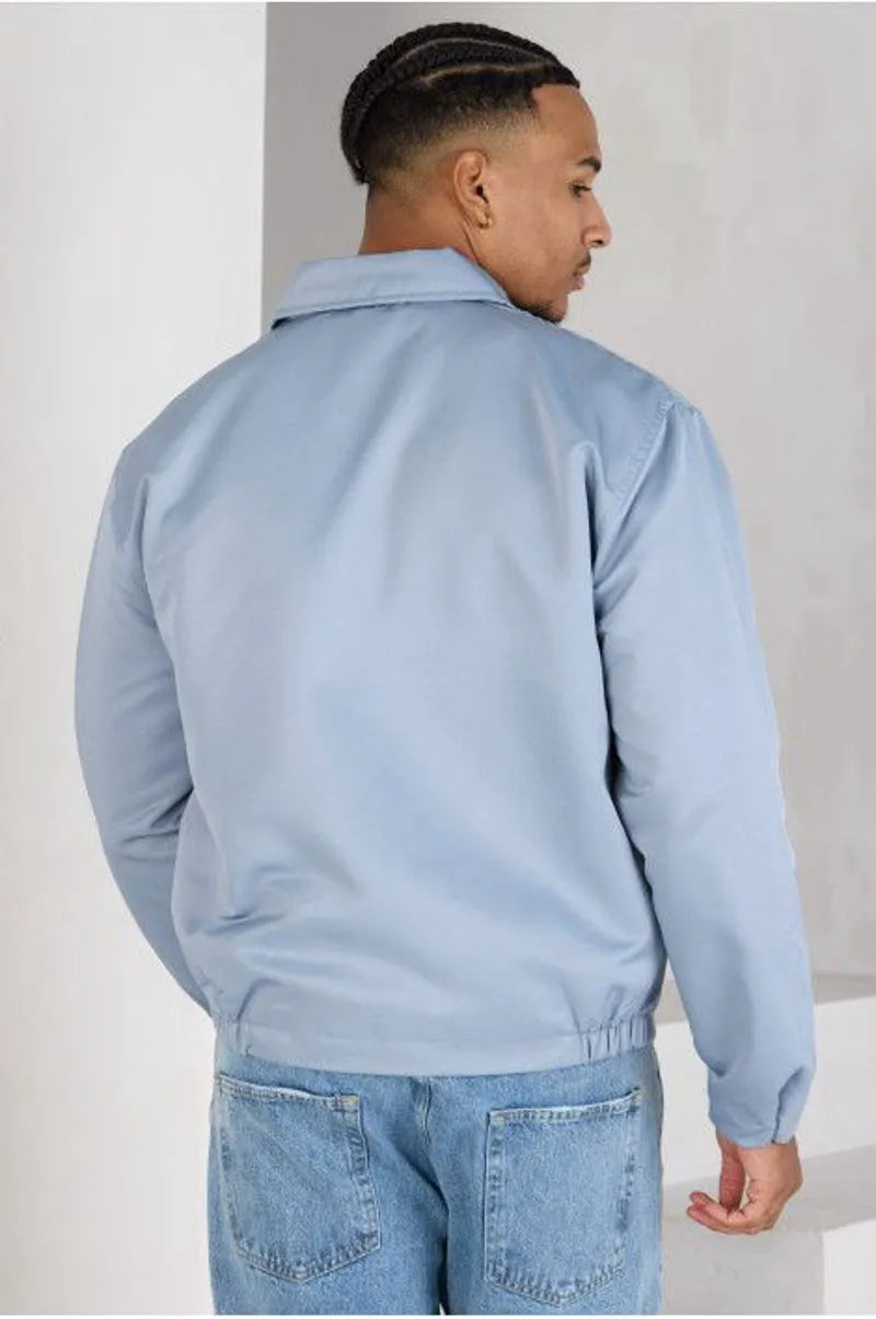 Blue zipped jacket