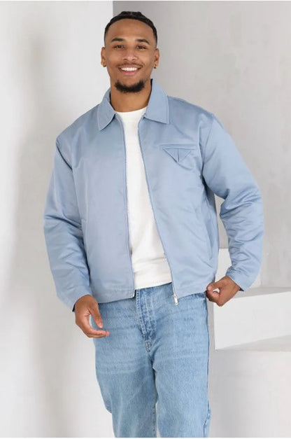 Blue zipped jacket