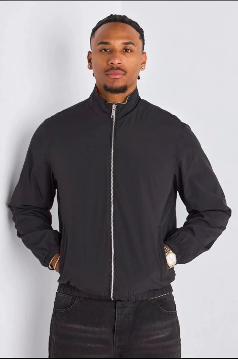 Veste réversible noir à intérieur gris clair