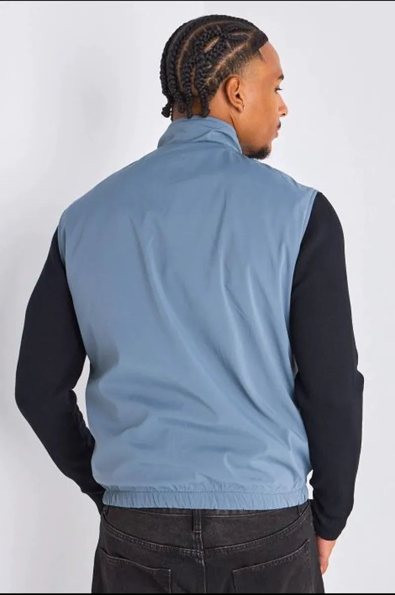 Veste sans manches réversible bleu marine
